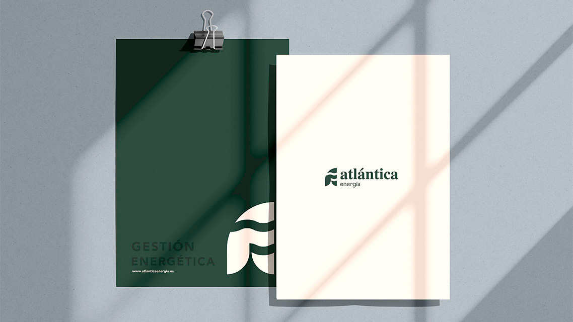 branding Atlántica Energía, diseño gráfico